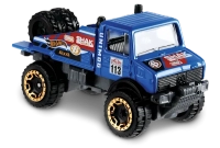 Hot Wheels, Autko resorak samochodzik terenowy Mercedes Benz Unimog 1300, seria HW Hot Trucks