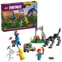 Klocki Lego Fortnite 77075 Skórek i Iskra oraz obóz, nowość od Lego, 250 elementów, klocki dla dzieci 7+