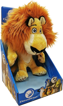 DreamWorks, Madagaskar, pluszowa maskotka Lew Alex, 25 cm w blistrze, bardzo miły plusz, idealny prezent, dla dzieci w każdym wieku