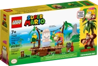 Klocki Lego Super Mario 71421 Dżunglowy koncert Dixie Kong — zestaw rozszerzający, 174 el., figurka małpki, dla dzieci w wieku 7 lat+