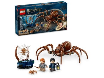 Klocki Lego Harry Potter 76434 Aragog w Zakazanym Lesie, 195 elementów, w tym mini figurki Harry i Ron Weasley, dla fanów w wieku 7 lat+