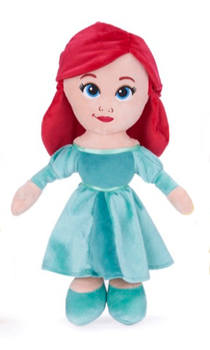 Disney Princess, Księżniczki, Mała Syrenka, maskotka pluszowa Arielka, 39 cm, miły miękki plusz, idealny pomysł na prezent dla dziewczynki, wiek 2+