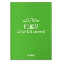 Herlitz, Zeszyt w kratkę do biologii, format A5, 60 kartek, Biologia, gramatura 70g