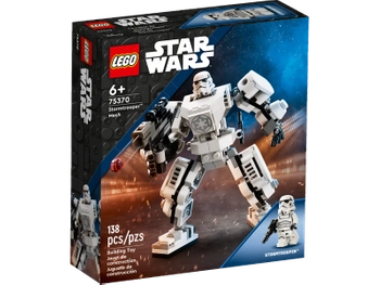 Klocki Lego Star Wars 75370 Mech Szturmowca, 138 elementów, mini figurka Szturmowiec z mechem, super prezent dla miłośników Gwiezdnych Wojen, oryginalne klocki Lego, wiek dziecka 6+