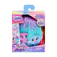 Trolle 3, Satyna i Szenila, Portfelik - mikro plecaczek z dodatkami, 6 akcesoriów, renomowany producent, seria Real Littles, wiek dziecka 6+, super pomysł na prezent dla dziewczynki