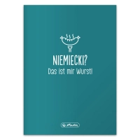 Herlitz, Zeszyt w kratkę do języka niemieckiego, format A5, 60 kartek, Język niemiecki, gramatura 70g