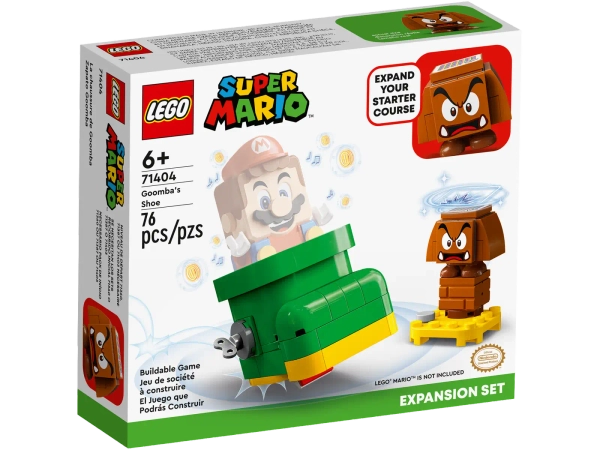 Klocki Lego Super Mario 71404 But Goomby - zestaw rozszerzający, 76 elementów, oryginalne klocki, wiek dziecka 6+