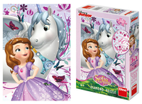 Księżniczki Disneya, Puzzle z diamencikami dla dziewczynek, Jej Wysokość Zosia, 200 el.