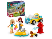 Klocki Lego Friends 42635 Samochód do pielęgnacji psów, 60 elementów, 2 mini laleczki i 2 figurki psów, zabawka dla czterolatków i starszych