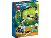 Klocki Lego City Stuntz 60341, Wyzwania kaskaderskie: przewracania; Motocykl i 2 mini figurki motocykl posiada koło zamachowe do rozpędzenia, 117 elementów, wysoka jakość, oryginalne klocki, wiek dziecka 5+, dostępne od ręki, szybka wysyłka