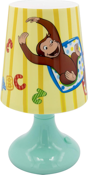 Ciekawski George, mini lampka LED z motywami z bajki, na baterie, automatyczny wyłącznik