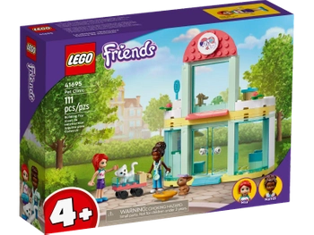 Klocki Lego Friends 41695, Klinika dla zwierzątek i figurki Mia i Nandi, 111 elementów, wysoka jakość, oryginalne klocki, dla dziewczynek w wieku 4+, pomysł na prezent, szybka wysyłka