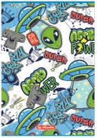 Herlitz, Zeszyt w linie, format A5, 32 strony, linia dwukolorowa, motyw okładki Astro