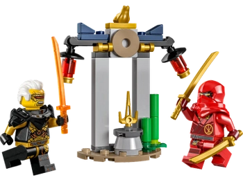 Klocki Lego Ninjago 30650 Bitwa Kaia i Raptona w świątyni, 47 elementów, 2 figurki i akcesoria