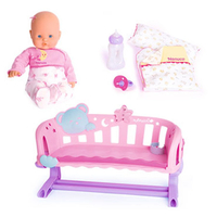 Lalka Nenuco Bobas i łóżeczko z pozytywką