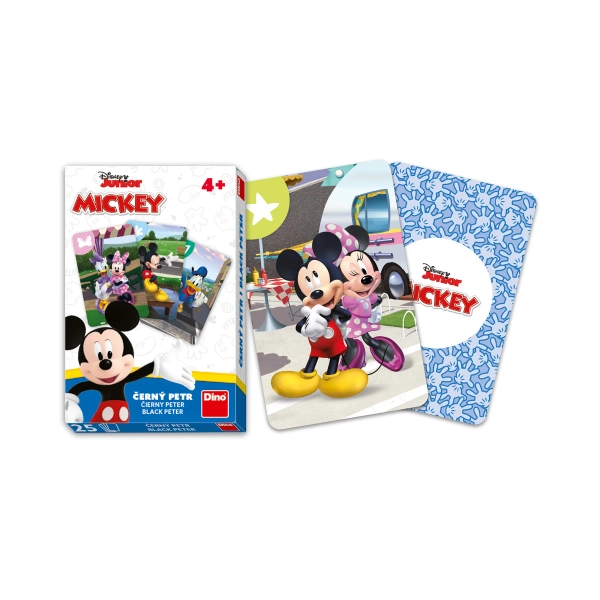 Myszka Mickey, Karty do gry dla dzieci 4+ Czarny Piotruś, 25 kart
