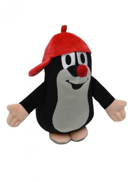 MU Brno, Krecik, Maskotka pluszowa z czerwoną czapeczką z daszkiem, 16 cm