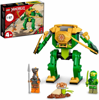 Klocki Lego Ninjago 71757, Mech Ninja Lloyda, 2 figurki, 57 elementów, wysoka jakość, oryginalne, wiek dziecka 4+