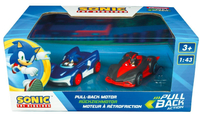 Carrera, Sonic the Hedgehog, zestaw 2 samochodziki pull back, Sonic vs. Shadow, pociągnij i jedź