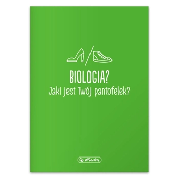 Herlitz, Zeszyt w kratkę do biologii, format A5, 60 kartek, Biologia, gramatura 70g