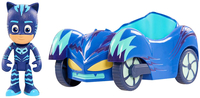 PJ Masks Pidżamersi, Pojazd i figurka Kotboy, oryginalna zabawka z bajki, samochodzik ma ruchome koła, figurka ma ruchome ręce i głowę, wiek dziecka 3+