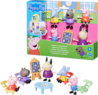 Świnka Peppa, Zestaw, figurki 5 szt, Przedszkolna grupa Peppy, oryginalna zabawka od Hasbro, dla dzieci w wieku 3+