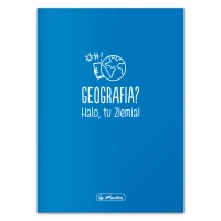 Herlitz, Zeszyt w kratkę do geografii, format A5, 60 kartek, Geografia, gramatura 70g