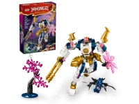 Klocki Lego Ninjago 71807 Mech żywiołu technologii Sory, 209 elementów, 2 mini figurki Sora i szponiasty wojownik wilczej maski, super pomysł na prezent, klocki oryginalne, wiek dziecka 7+