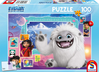 O Yeti! Puzzle 100 el. z Everest i bohaterami z filmu, wymiary obrazka 36 x 24 cm, wiek dziecka 6+
