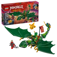 Klocki Lego Ninjago 71829 Zielony leśny smok Lloyda, 128 elementów, oryginalne klocki dla fanów Ninjago 6+, nowość od Lego
