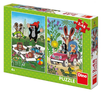 Puzzle 2-w-1 Wesoła gromadka, Krecik i Przyjaciele, 2 x 48 el.