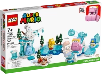 Klocki Lego Super Mario 71417 Śniegowa przygoda Fliprusa – zestaw rozszerzający, 567 elementów, figurki Fliprus, Freezie, Koopa Troopa i mały pingwin, zabawka dla siedmiolatków i starszych dzieci
