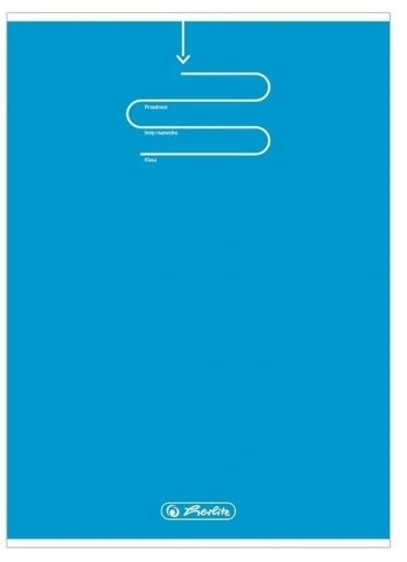 Herlitz, Zeszyt w linie, format A5, 60 kartek, Niebieska okładka, seria Color Blocking, gramatura 70g