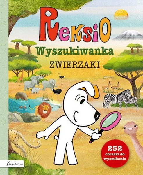 Reksio wyszukiwanka. Zwierzaki – książeczka kartonowa dla dzieci 2+, Papilon