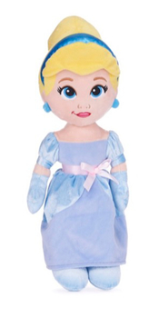 Disney Princess, Księżniczki, maskotka pluszowa Kopciuszek, 42 cm, miły miękki plusz, idealny pomysł na prezent dla dziewczynki, wiek 2+