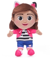 DreamWorks Koci Domek Gabi, Maskotka pluszowa dziewczynka Gabi, główna bohaterka, zabawka z bajki, wys. ok. 23 cm w pozycji siedzącej, bardzo miły plusz, dla dzieci w wieku 0+