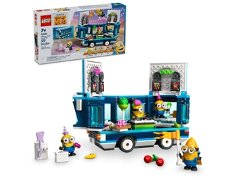 Klocki LEGO Minionki 75581, Despicable Me 4, Imprezowy autobus minionków, 379 elementów, 4 figurki, dla dzieci w wieku 7+