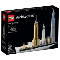 Klocki Lego Architecture 21028 Nowy Jork, 598 elementów, panorama NY, sylwetki budynków Nowego Jorku, wiek 12+