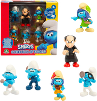 Smerfy, Figurki zestaw kolekcjonerski 6 szt.: Gargamel, Pracuś, Siłacz, Ważniak, Gradobitka, Lily