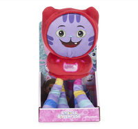 Koci Domek Gabi, Maskotka pluszowa DJ Kocimiętka Catnip, 25 cm, wysokiej jakości plusz, oryginalna zabawka z bajki Netflix Gabby's Dollhouse, idealna na prezent, wiek dziecka 0+