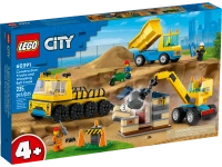 Klocki Lego City 60391 Ciężarówki i dźwig z kulą, 235 elementów, dla dzieci 4+, oryginalne, idealne jako prezent
