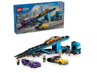 Klocki Lego City 60408 Laweta z samochodami sportowymi, 998 elementów, dla dzieci 7+, oryginalne, idealne jako prezent 