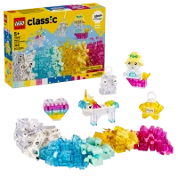 Klocki Lego Classic 11040 Magiczny zestaw z przezroczystymi klockami, 340 el. dla dzieci w wieku 5+