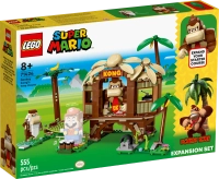 Klocki Lego Super Mario 71424 Domek na drzewie Donkey Konga — zestaw rozszerzający, 555 elementów, idealny prezent dla fanów gry, zabawka dla ośmiolatków i starszych dzieci