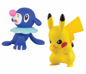 Pokemony - figurki Pikachu i Popplio - Tomy