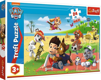 Duże puzzle Psi Patrol - Ekipa na kocu - 24 el. - Trefl