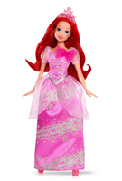Lalka Arielka - Mała Syrenka - Błyszczące Księżniczki - Mattel - 29 cm