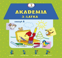 Akademia 3-latka, Zeszyt A - kolorowanka z zadaniami