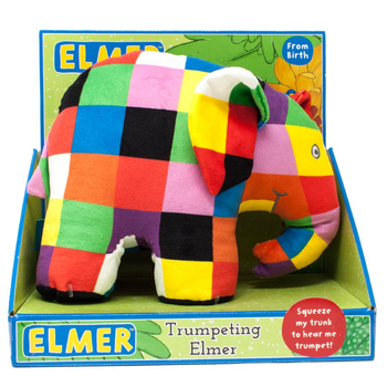 Elmer, maskotka z dźwiękiem - trąbiący Elmer