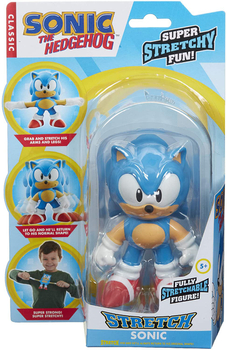 Sonic The Hedgehog, Duża rozciągliwa figurka Stretch Sonic, 13 cm